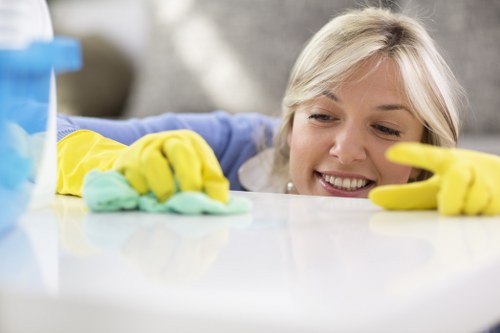 Organized sorting of household items during clearance in Islington