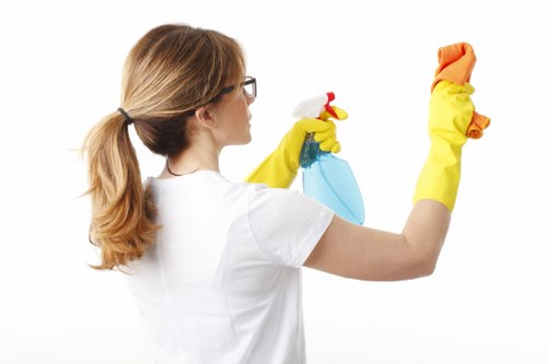 Safe and professional oven cleaning in Islington with protective equipment